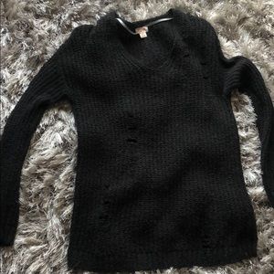 Distressed sweater